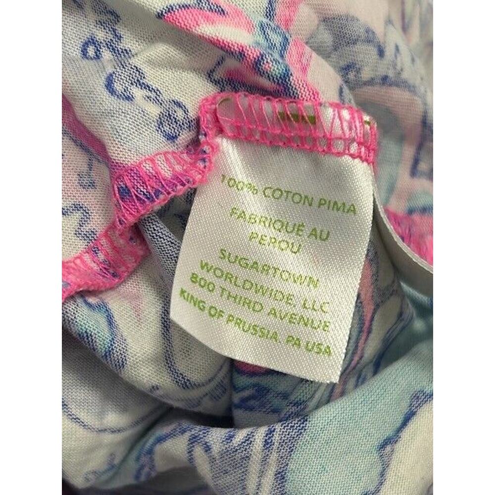 Lilly Pulitzer Preston Dress Tie Sleeves Knee Length Paisley Purple Size XS - Picture 9 of 10